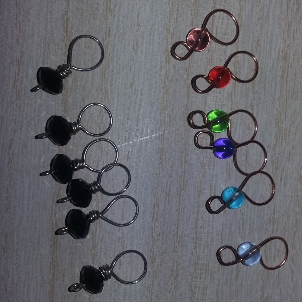 Knitting Stitch Markers Assorted Cute Practical SET OF 12